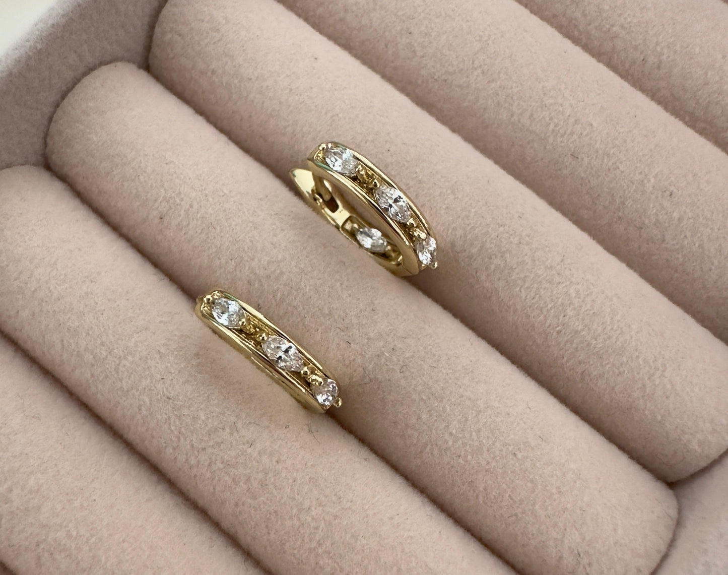 Pendientes doble cristal