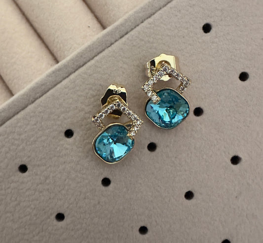 Pendientes Colección Cristal Azul