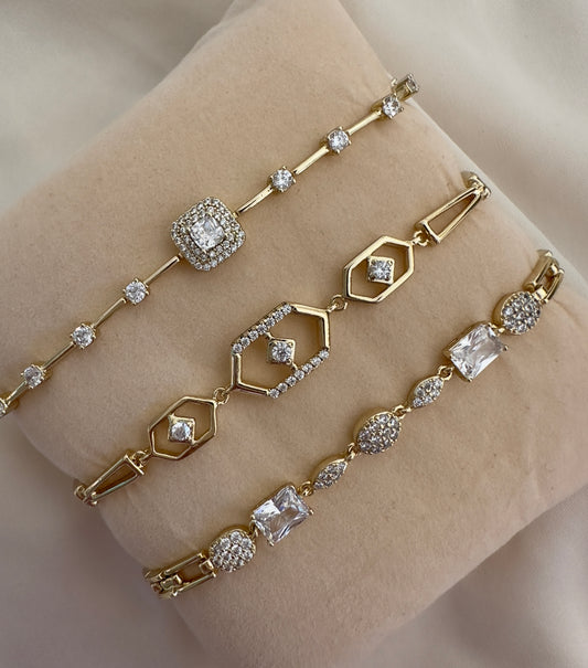 Pulseras Oro laminado 14k