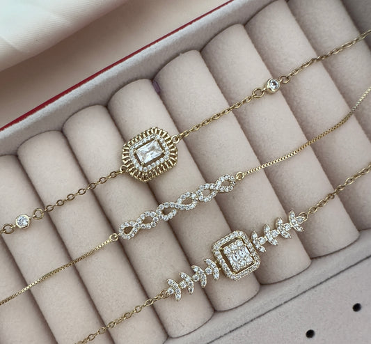 Pulseras Oro laminado 14k