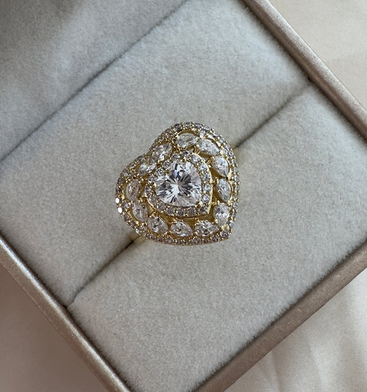 Anillo||Corazón Blanco