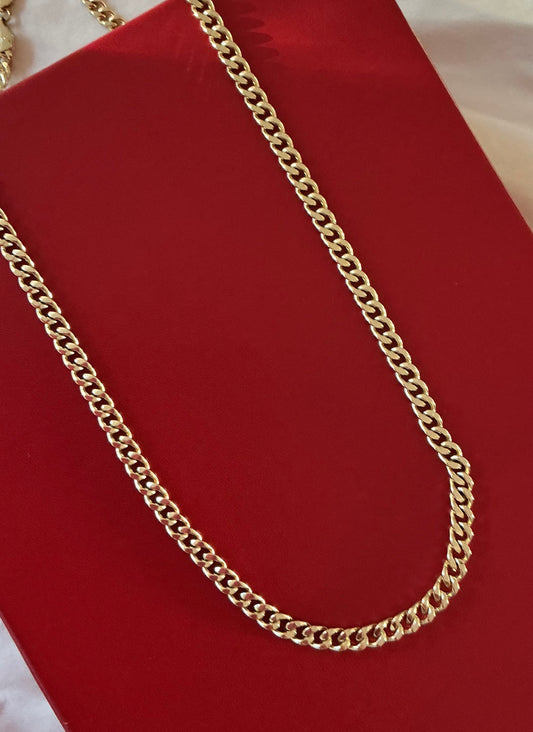 Cadena oro laminado 14k