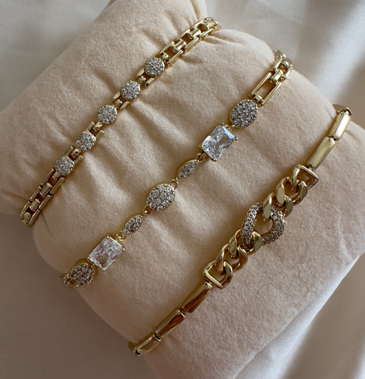 Pulseras Oro laminado 14k