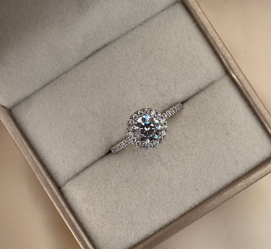 Anillo||Solitario Plata