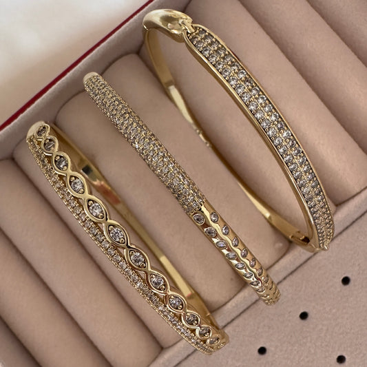Brazaletes Oro laminado 14k