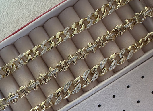 Pulseras oro laminado 14k