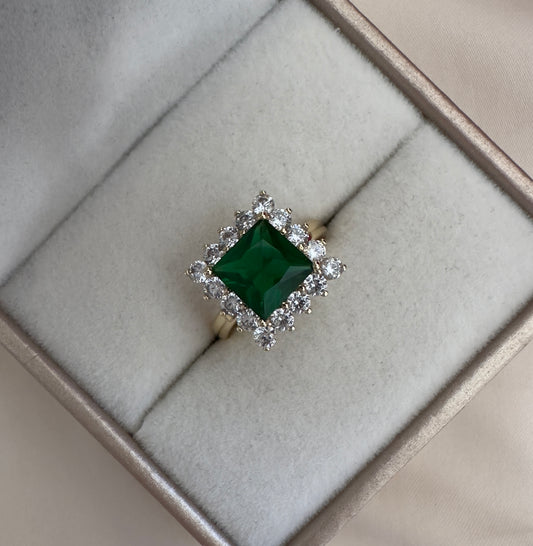 Anillo||Cuadrado verde
