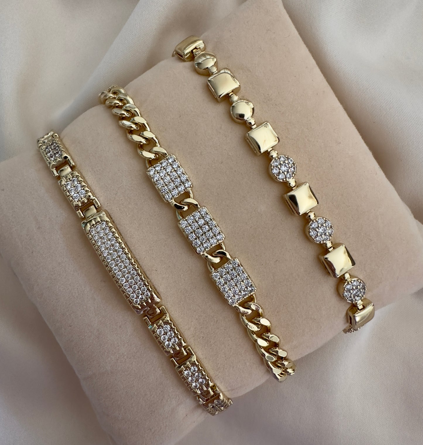 Pulseras Oro laminado 14k