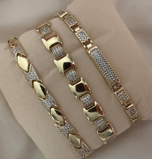 Oro laminado 14k||Pulseras