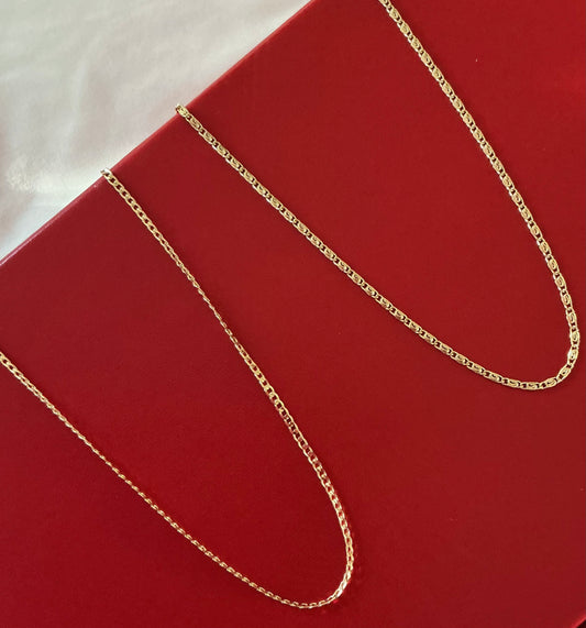 Cadenas Oro laminado 14k